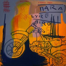 image johnny-romeo-nara-lyre-bird-2007-acrylic-and-oil-on-canvas-101cm-x-101cm-jpg