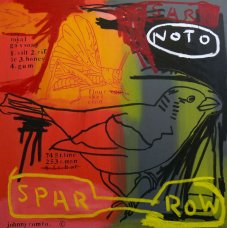 image johnny-romeo-spar-row-2008-acrylic-and-oil-on-canvas-101cm-x-101cm-jpg