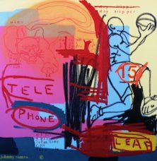 image johnny-romeo-tele-phone-leaf-2008-acrylic-and-oil-on-canvas-101cm-x-101cm-jpg