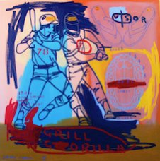 image johnny-romeo-grill-gorilla-2008-acrylic-and-oil-on-canvas-101cm-x-101cm-jpg