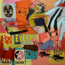 image johnny-romeo-basso-dock-tail-2009-acrylic-and-oil-on-canvas-137cm-x-137cm-jpg