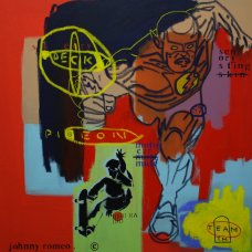 image johnny-romeo-deck-pigeon-2009-acrylic-and-oil-on-canvas-76cm-x-76cm-jpg