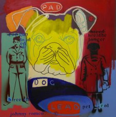 image johnny-romeo-pad-dog-lead-2009-acrylic-and-oil-on-canvas-61cm-x-61cm-jpg