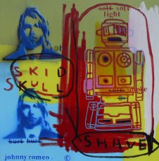 image johnny-romeo-skid-skull-shave-2009-acrylic-and-oil-on-canvas-61cm-x-61cm-jpg