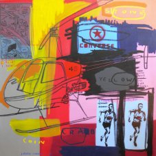 image johnny-romeo-stone-yellow-crab-2009-acrylic-and-oil-on-canvas-137cm-x-137cm-jpg