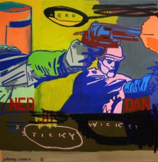 image johnny-romeo-hero-sticky-wicket-2010-acrylic-and-oil-on-canvas-101cm-x-101cm-jpg