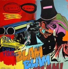image johnny-romeo-shot-show-2010-acrylic-and-oil-on-canvas-120cm-x-120cm-jpg