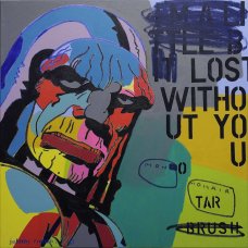 image johnny-romeo-mono-mohair-tar-2011-acrylic-and-oil-on-canvas-101cm-x-101cm-jpg