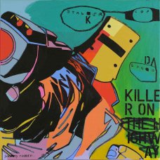 image johnny-romeo-stalker-cop-sped-2012-acrylic-and-oil-on-canvas-101cm-x-101cm-jpg