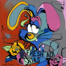 image johnny-romeo-vest-western-2014-acrylic-and-oil-on-canvas-101cm-x-101cm-jpg