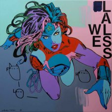 image johnny-romeo-foxy-low-howl-2017-acrylic-and-oil-on-canvas-153cm-x-153cm-jpg